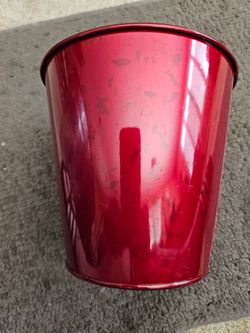 Red Lacquered Pails for your decorating! $1.00 EACH - HAVE 5 TO SELL