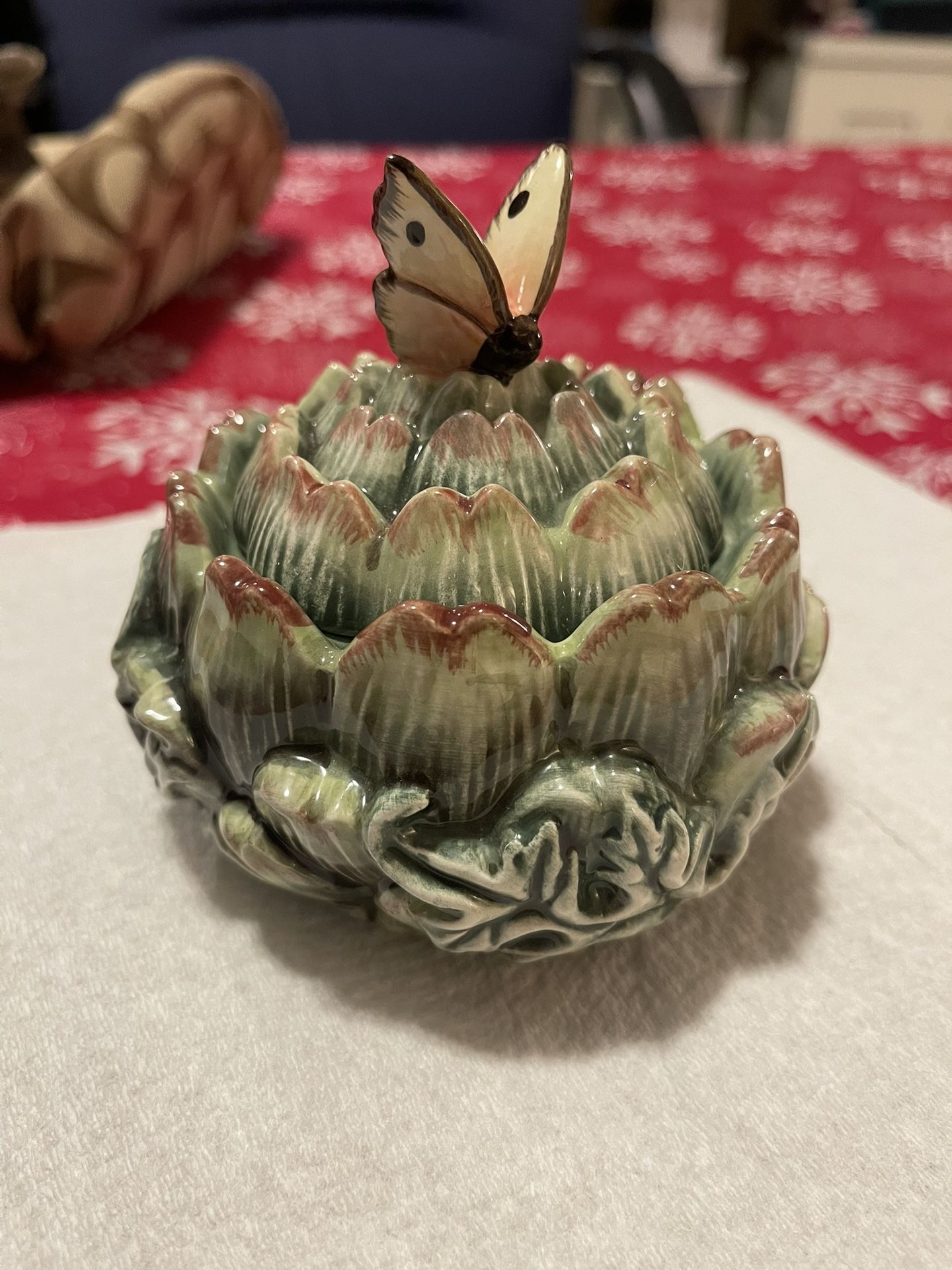 Butterfly Fitz and Floyd Sugar Bowl