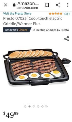 Presto Cool Touch Electric Griddle