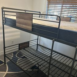 Queen Size Bunk Beds Metal Very Sturdy 1 Mattress Only Litera De Metal Macisa 1 Colchon 240