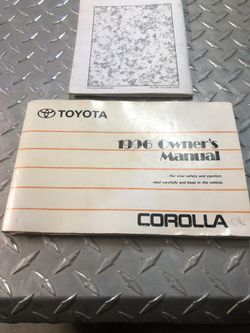 1996 Corolla owner’s manual
