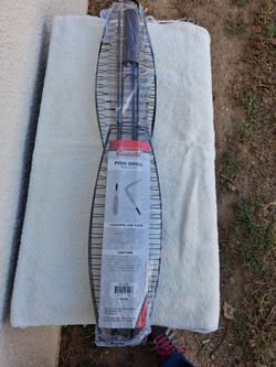 New Coleman Non-Stick fish Grill basket-vintage Camping (Nuevo)