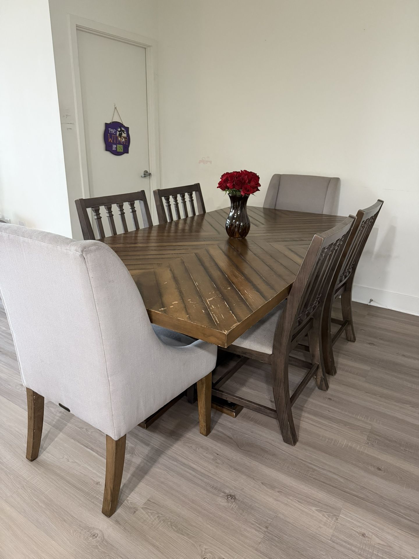 Magnolia Home Dinning table and 6 chairs