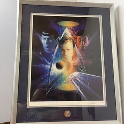  a Star Trek lithograph 20 by 24”