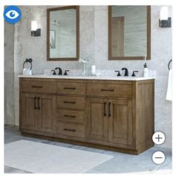 OVE Decors 72" Alonso Bath Vanity in Brown $1,200