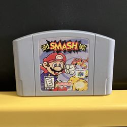 Super Smash Bros for Nintendo 64 video game console system n64 Mario brothers authentic genuine SSB 1