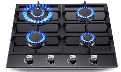 Gas Stove Top 24 Inch, Built-in Gas Cooktop 4 Burner