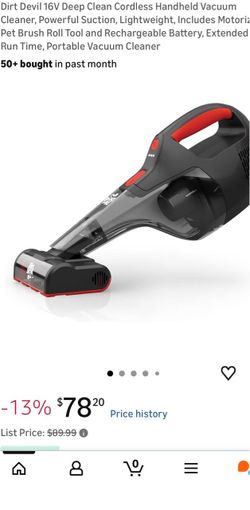 Dirt Devil 16V Cordless Handheld Vacuum Cleaner