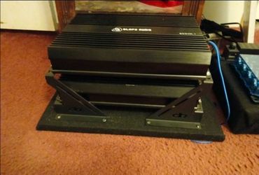 Two Slapz Audio 3ks With Amp Rack/ Bass Knob