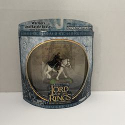 Lord of the Rings Warriors and Battle Beasts Merry in Rohan Armor on Pony NIP