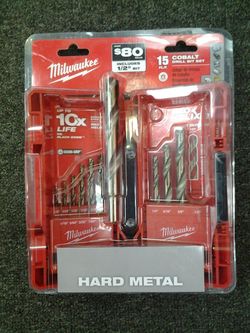 MILWAUKEE COBALT DRILL BIT 48-89-2331 15PCS INCLUDED 1 / 2 " BIT