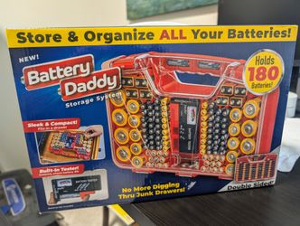 Battery Daddy Organizer With Tester - New In Box