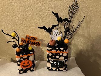 Halloween Spice Tin Decorations