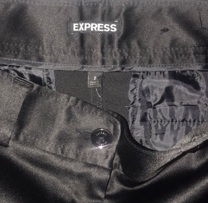 New Express black silk shorts for sale !!!