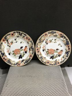 Antique England Porcelain Plates
