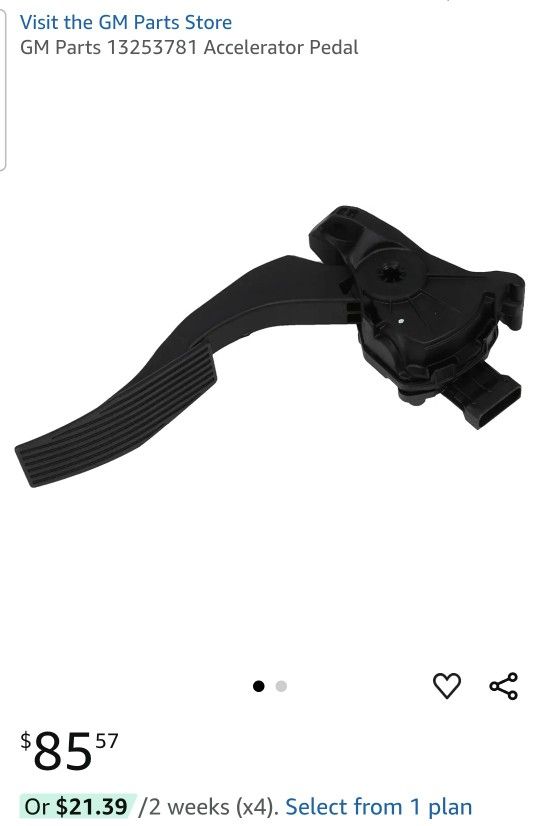 GM New Genuine Parts 1(contact info removed) 6 Pin Accelerator Pedal. Msrp $85