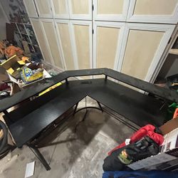 Desk With Gaming Chair Included 