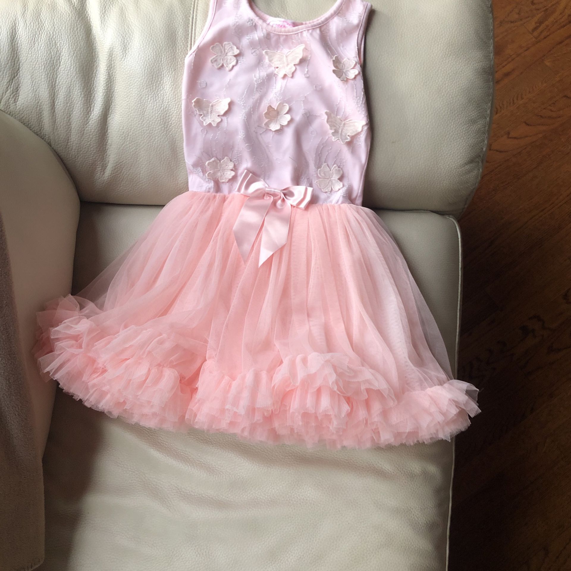 Girls 5/6 Fancy Pink Dress