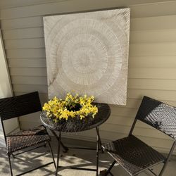 Patio Set + Wall Decor
