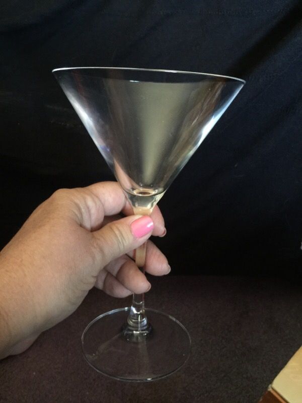 Cristal d'Arques France Martini glasses. What's your favorite Martini?