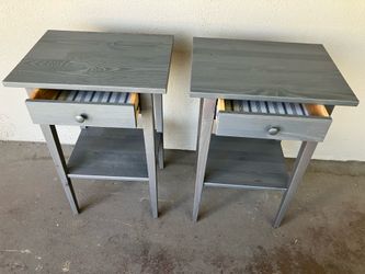IKEA Hemnes gray color nightstand pair $80 obo