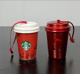 Starbucks Coffee Holiday Tree Ornaments 2013 & 2014