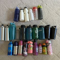 New and gently Used drinking bottles