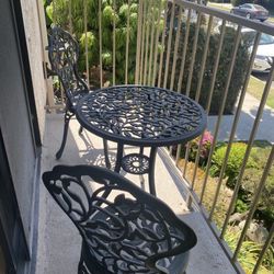 Patio Bistro Set - Black 
