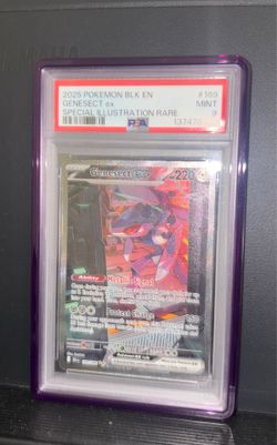 Pokemon PSA 9 Slab Genesect Black bolt Secret Illustration Rare SIR