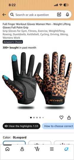Workout gloves for women