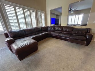 Leather sectional 5-pieces