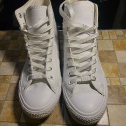 Size 11 - Converse Chuck Taylor All Star High White Monochrome