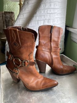 Harley Davidson Women’s Size 8.5 Brown Leather Boots 