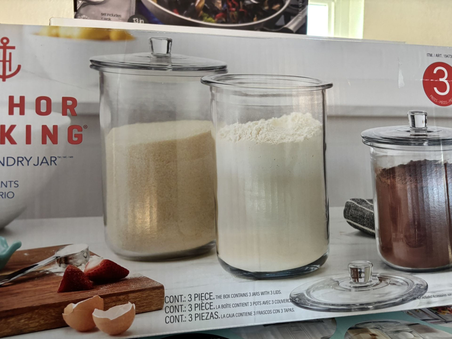 Anchor Hocking Goode Sundry Jar, 3-count