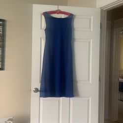 Royal Blue Dress And Jacket Size 12