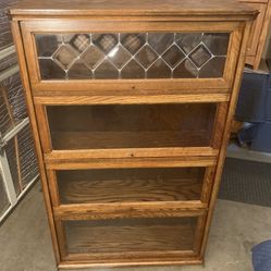 Oak Barrister 4 Tier Bookcase Storage Display Shelf