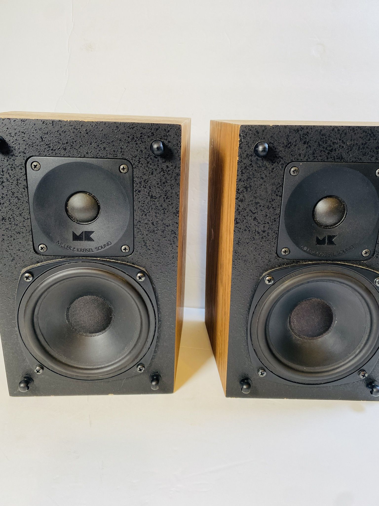 M&K Miller & Kreisel S-80 Satellite Speakers Black Made in USA Original Version