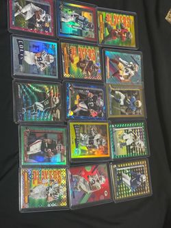 Football cards mostly numbered