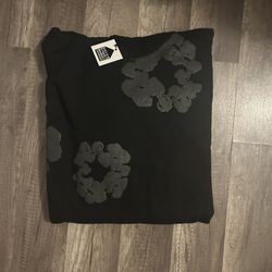 All Black Denim Tear Hoodie