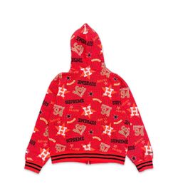 X MITCHELL & NESS TEAMS ZIP UP ASTROS "RED"
