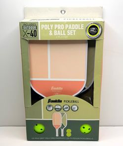 NEW Franklin Pickleball Paddle Set 2 Player w/ X-40 Balls USA Approved - $30