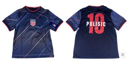 Team USA Christian Pulisic #10 Soccer Jersey Kids Boys Small,Medium & Large New