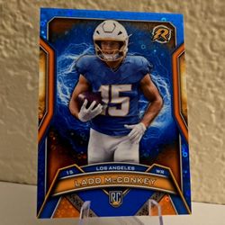 2024 Topps Resurgence Ladd McConkey RC #154 Blue Orange Spark