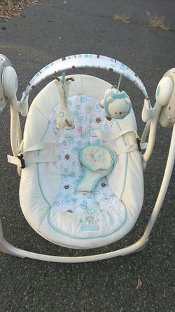 Still Available Infant Bright Stars Swing, Music Swing, excellent condition.