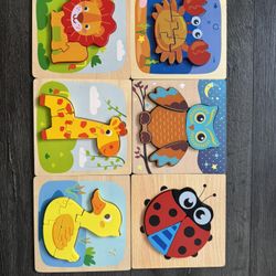6 Toddler Puzzles 