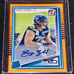 (RC) Grey Zabel Orange Auto Parallel Rated Rookie