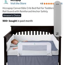 Hiccapop Convertible Crib Bed Rail for Toddlers