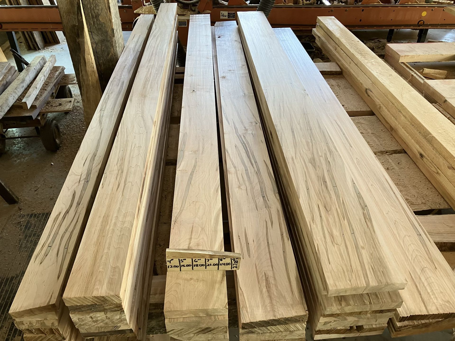 1 1/4” Ambrosia Maple Lumber