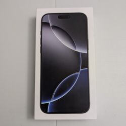 Apple  iPhone 16 Pro max  256 Gb  Black Titanium  /  UNLOCKED / Physical Sim Card Tray