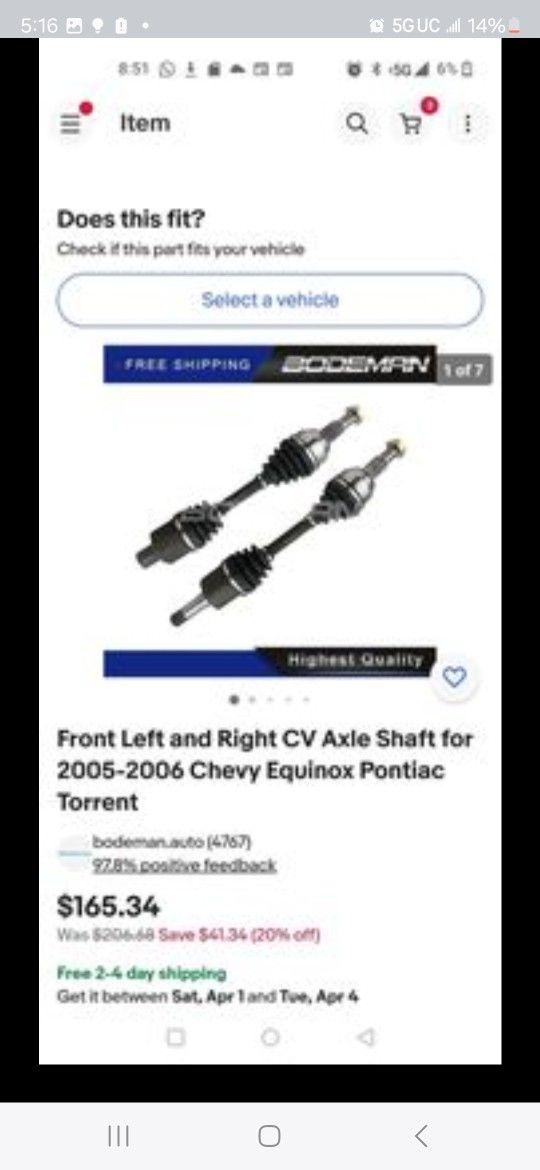 CV Axle